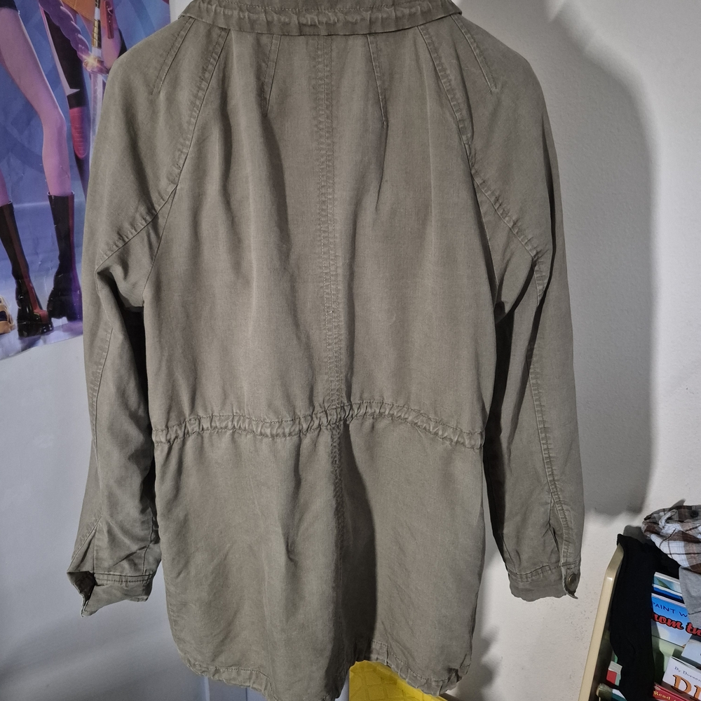 LOFT Olive Green Drawstring Field Jacket - image 4